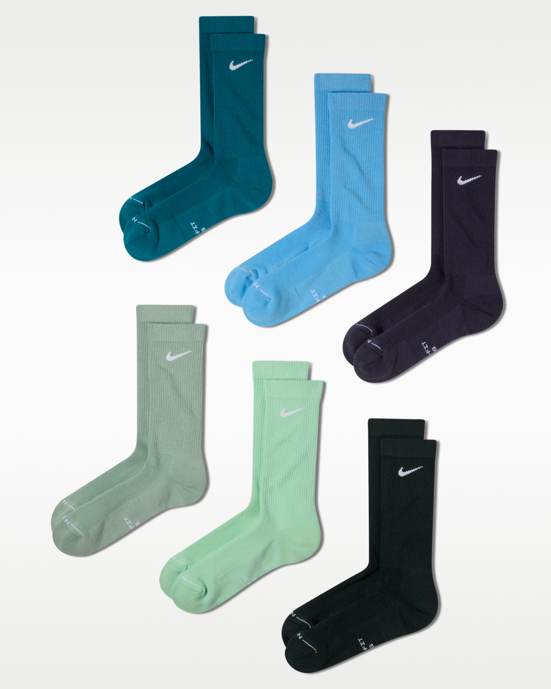 Nike Everyday Elevated Crew Socks (6 Pairs). Nike.com